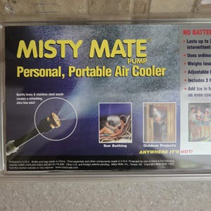 1999 As Seen On TV Misty Mate Pump Cool Blast Personal Portable Air Cooler-NIP zdjęcie 6