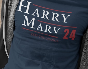 Harry and Marv T Shirt - For President 2024 Home Alone Campaign Election Style T Shirt