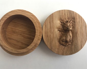 SET 5 tranches de bois de chêne brûlé pour décoration de table de