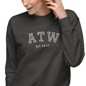 All Too Well Embroidered Sweatshirt, ATW Red Era Sweater, Swiftie Clothing