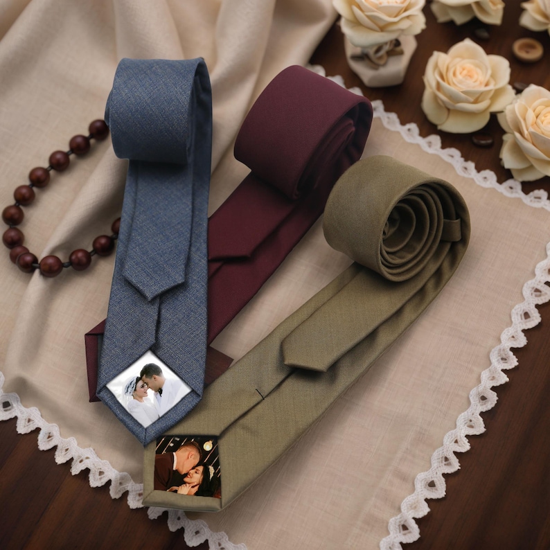 Hidden Pattern Tie Personalized Photo Tie, Custom Hidden Image, Gift for Him - Etsy