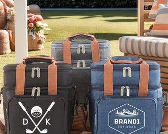 Personalized Golf Cooler Backpack, Groomsmen Gift Bag