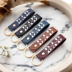 Llavero personalizado para papá, llavero de pulsera para papá, regalo para papá primerizo, llavero para el Día del Padre, primer día del padre, regalo para papá, padres