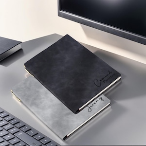 Gepersonaliseerde kunstleren dagboek: A5-notitieboekje met monogram