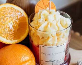 Homemade Orange Dreamsicle Candle