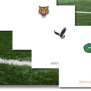 Set de papelería personalizado de mascota escolar: 10 tarjetas planas