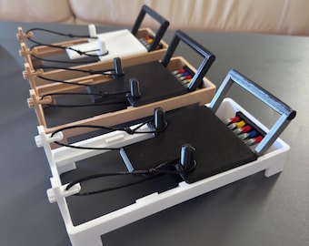 Mini Pilates Reformer Moveable Bed and Adjustable Foot Bar, Pilates gift for Pilates Studio, Pilates Instructor, Fitness gift, Pilates Art.