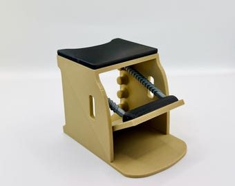 Mini Pilates Chair Prop for Pilates studio display, Dollhouse Furniture (Non-moving)
