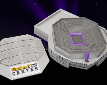 Golden 1 Center Light-Up Model: Sacramento Basketball Stadium Decor