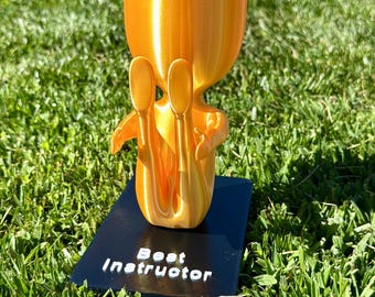 Gold Yoga Boat Pose Planter: Desk Succulent Pot, Mindful Decor