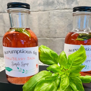 Strawberry Basil Simple Syrup