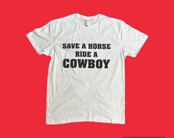 Ride a cowboy T shirt or crop top