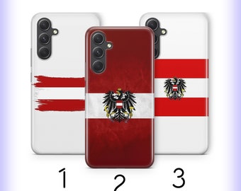 Austrian Flag 1 Phone Case Cover For Samsung A14 A15 A16 A17 A25 A26 A33 A34 A35 A36 A53 A54 A55 A56 A72 A73 + More Models Flag Of Austria