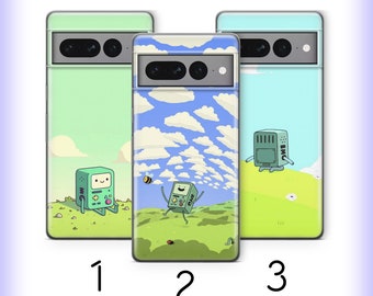 BMO 3 Phone Case Cover For Google Pixel 6 6A 7 7A 8 8A 9 9A 10 Pro XL Adventure Time Character Finn Jake Electronic Friend Game