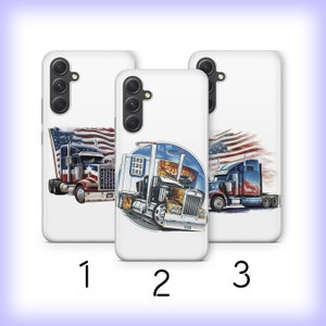American Truck 2 Phone Case Cover For Samsung A13 A14 A15 A16 A25 A26 A33 A34 A35 A36 A53 A54 A55 A56 A72 A73 + More Models USA Trucker