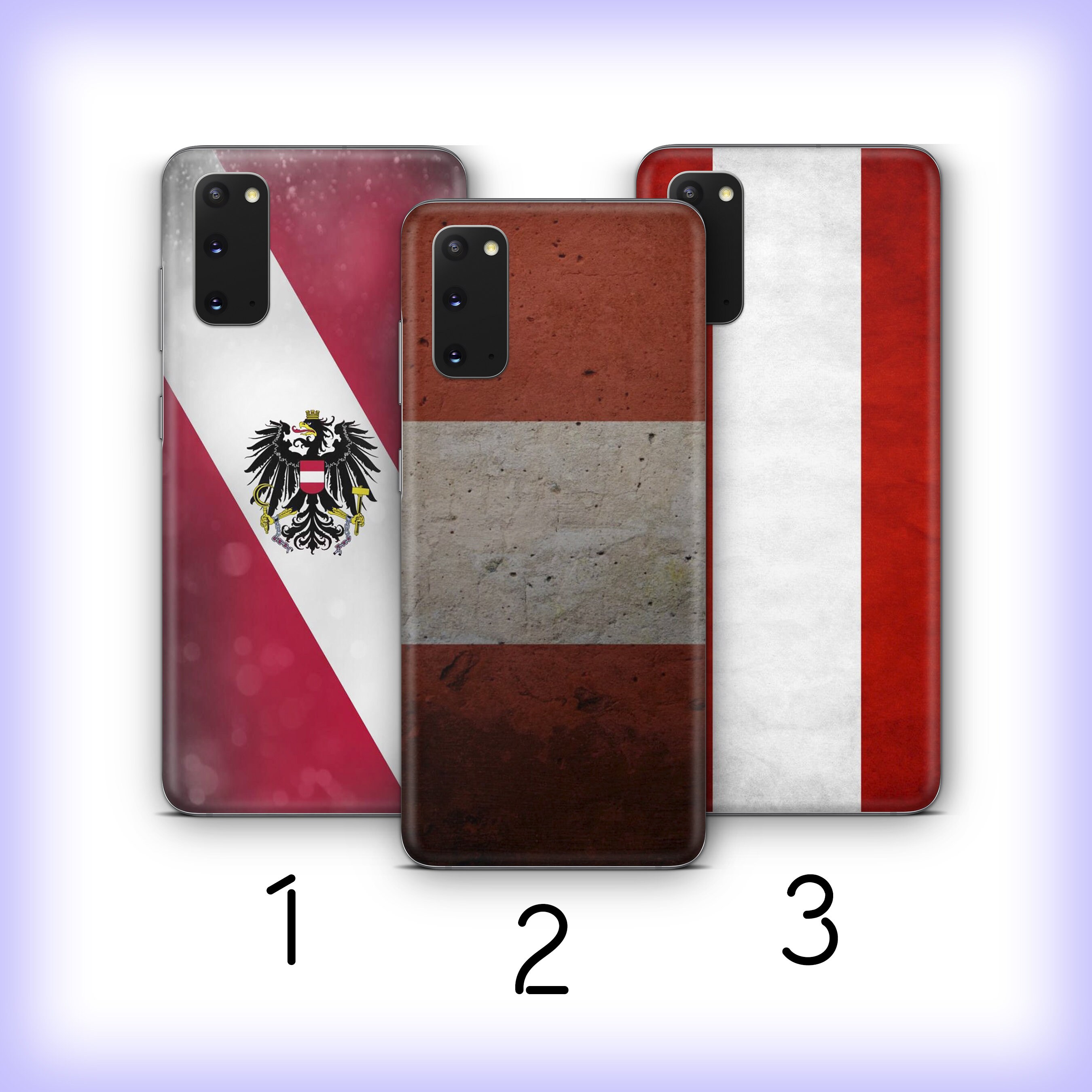 Austrian Flag 2 Phone Case Cover For Samsung Galaxy S20 S21 S22 S23 S24 FE S25 Plus Ultra Models Flag Of Austria Flagge Österreichs Rot Weiß