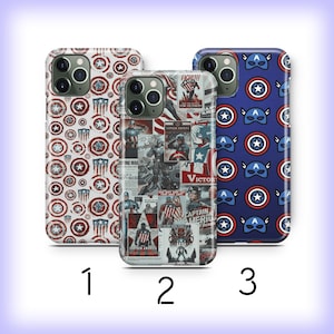 Captain America 5 Phone Case Cover For Apple iPhone 11 12 13 14 15 16 PRO PLuS MiNI MAX Models USA American Superhero Super Hero Avengers