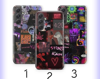 420 3 Phone Case Cover For Samsung A14 A15 A16 A17 A25 A26 A33 A34 A35 A36 A53 A54 A55 A56 A72 A73 + More Models Smoke Weed Marijuana High