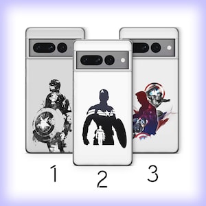 Captain America 3 Phone Case Cover For Google Pixel 6 6A 7 7A 8 8A 9 9A Pro XL Model USA American Superhero Super Hero Avengers Steve Rogers