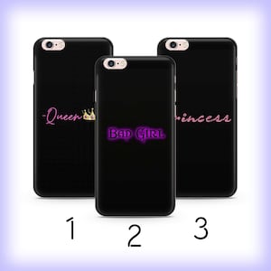Bad Bitch 6 Phone Case Cover For Apple iPhone 5 SE 2020 2022 6 7 8 X Xs XR MaX PLuS Models Bad Girl Princess Queen Super Girl Power Women