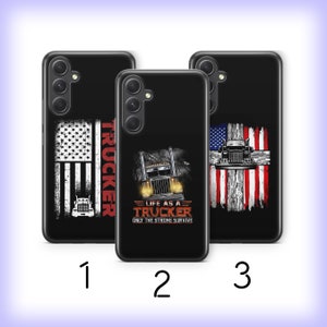 American Truck 3 Phone Case Cover For Samsung A13 A14 A15 A16 A25 A26 A33 A34 A35 A36 A53 A54 A55 A56 A72 A73 + More Models USA Trucker
