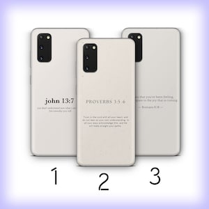 Bible Verse 2 Phone Case Cover For Samsung Galaxy S20 S21 S22 S23 S24 FE S25 Plus Ultra Models Believer God Saint Book Jesus God King Kind