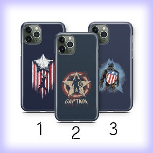Captain America 1 Phone Case Cover For Apple iPhone 11 12 13 14 15 16 PRO PLuS MiNI MAX Models USA American Superhero Super Hero Avengers