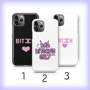 Bad Bitch 1 Phone Case Cover For Apple iPhone 11 12 13 14 15 16 PRO PLuS MiNI MAX Model Bad Girl Princess Queen Super Girl Girl Power Women