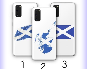 Scottish Flag 2 Phone Case Cover For MANY VARIOUS Samsung Galaxy Models The Saltire Flag Of Scottland Blue White Cross