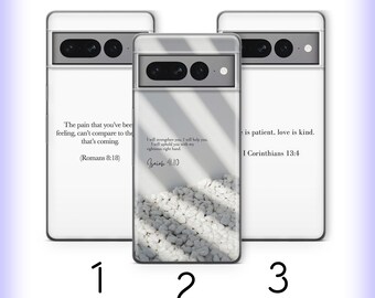 Bible Verse 5 Phone Case Cover For Google Pixel 6 6A 7 7A 8 8A 9 9A 10 Pro XL Believer God Saint Book Jesus God King Kind Words