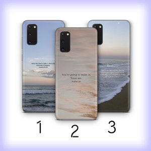 Bible Verse 3 Phone Case Cover For Samsung Galaxy S20 S21 S22 S23 S24 FE S25 Plus Ultra Models Believer God Saint Book Jesus God King Kind