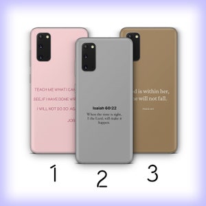 Bible Verse 9 Phone Case Cover For Samsung Galaxy S20 S21 S22 S23 S24 FE S25 Plus Ultra Models Believer God Saint Book Jesus God King Kind