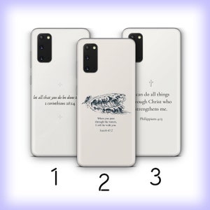 Bible Verse 1 Phone Case Cover For Samsung Galaxy S20 S21 S22 S23 S24 FE S25 Plus Ultra Models Believer God Saint Book Jesus God King Kind