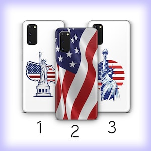 USA 国旗 2 電話ケース カバー Samsung Galaxy S20 S21 S22 S23 S24 FE S25 Plus Ultra モデル 国旗 アメリカ合衆国 アメリカ国旗 星