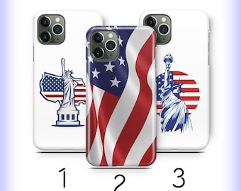 USA Flag 2 Phone Case For Apple iPhone 11 12 13 14 15 16 e 17 Air PRO Plus Mini Max Flag Of United States Of America American Flag Stars
