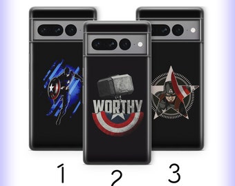 Captain America 8 Phone Case Cover For Google Pixel 6 6A 7 7A 8 8A 9 9A 10 Pro XL USA American Superhero Super Hero Avengers Steve Rogers