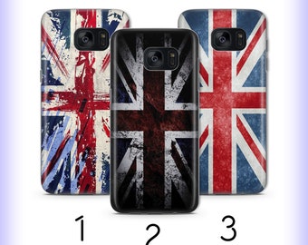 UK Flag 2 Phone Case Cover For Samsung Galaxy S5 S6 S7 S8 S9 Edge Plus LTE NEO Models United Kingdom England Union Jack British Union Flag