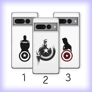 Captain America 2 Phone Case Cover For Google Pixel 6 6A 7 7A 8 8A 9 9A Pro XL Model USA American Superhero Super Hero Avengers Steve Rogers