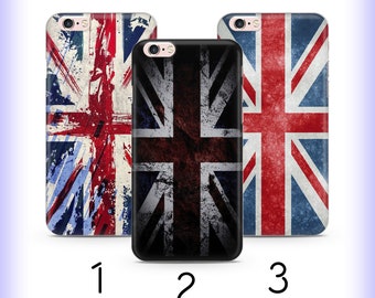 UK Flag 2 Phone Case Cover For Apple iPhone 5 SE 2020 2022 6 7 8 X Xs XR MaX PLuS Model United Kingdom England Union Jack British Union Flag