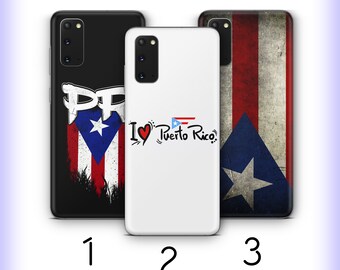 Puerto Rico Flag 2 Phone Case Cover For MANY VARIOUS Samsung Galaxy Models USA America Flag Of Puerto Rico Bandera