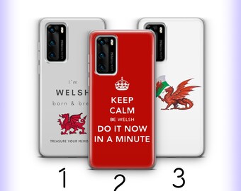 Welsh Flag 2 Phone Case Cover For Huawei P9 P10 P20 P30 P40 Lite PRO Plus LG G5 G6 Models United Kingdom England The Flag of Wales Dragon