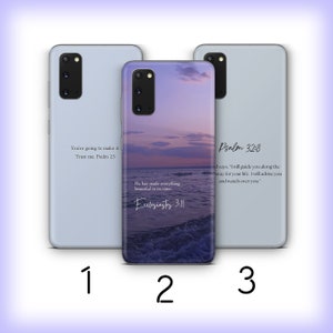 Bible Verse 8 Phone Case Cover For Samsung Galaxy S20 S21 S22 S23 S24 FE S25 Plus Ultra Models Believer God Saint Book Jesus God King Kind