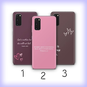 Bible Verse 6 Phone Case Cover For Samsung Galaxy S20 S21 S22 S23 S24 FE S25 Plus Ultra Models Believer God Saint Book Jesus God King Kind
