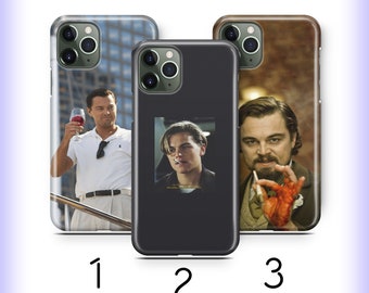 Funda para iPhone 11, 12, 13, 14, 15, 16 y 17 de Leonardo DiCaprio (Air, PRO, Plus, Mini, Max). Actor de cine estadounidense, protagonista de Titanic. Leo Star.