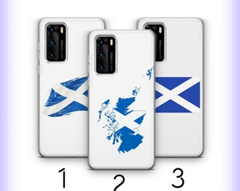 Scottish Flag 2 Phone Case Cover For Huawei P9 P10 P20 P30 P40 Lite PRO Plus LG G5 G6 Models The Saltire Flag Of Scottland Blue White Cross