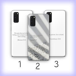 Bible Verse 5 Phone Case Cover For Samsung Galaxy S20 S21 S22 S23 S24 FE S25 Plus Ultra Models Believer God Saint Book Jesus God King Kind