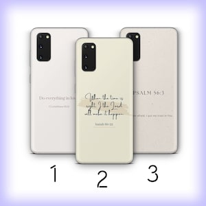 Bible Verse 7 Phone Case Cover For Samsung Galaxy S20 S21 S22 S23 S24 FE S25 Plus Ultra Models Believer God Saint Book Jesus God King Kind