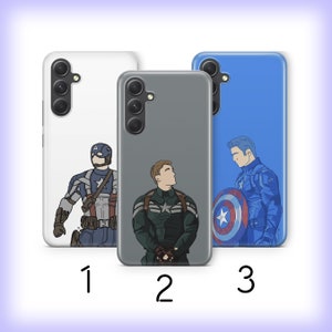 Captain America 7 Phone Case Cover For Samsung A14 A15 A16 A17 A25 A26 A33 A34 A35 A36 A53 A54 A55 A56 A72 A73 + More Models USA Superhero
