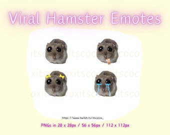 Viral Sad Hamster Twitch Emotes Discord Emotes Cute Emotes