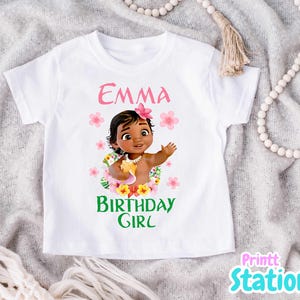 Princess Moana Birthday Shirt, Moana Birthday  Theme Party, Birthday Princess Shirt, Personalized Family Shirt, Unisex Shirt MO03